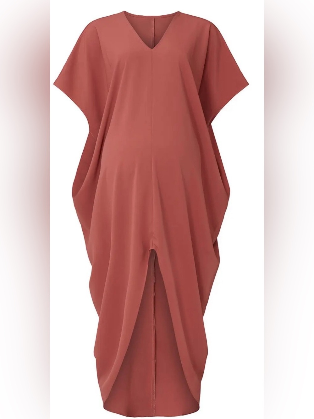 HATCH Riviera Maternity Dress in Desert Clay